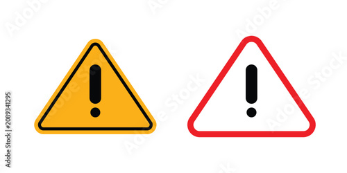 Foto Caution Attention icon flat pictograms series