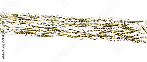 Intricate golden network wi...