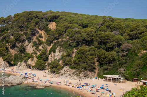 Crique Platja de sa Boadella en Espagne (Lloret Del Mar)