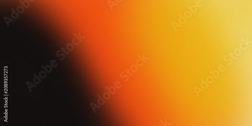 Vibrant gradient background with warm orange and yellow tones transitioning to dark
