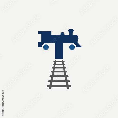 Bild auf Leinwand Railway Switch Track Control Lever.