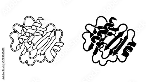 Foto Protein Structure Illustration