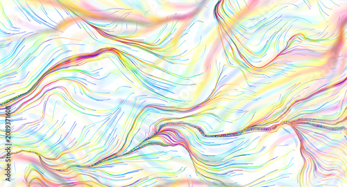 Colorful swirling lines cre...