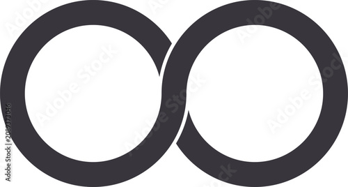 Fotografie Infinity symbol forming an endless loop, conveying concepts of eternity and boun