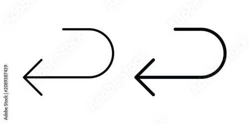 Photos Send back icon vector designs set