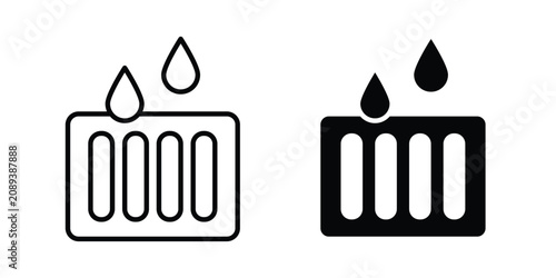 Konstfotografi Drain or Drainage icon vector designs set