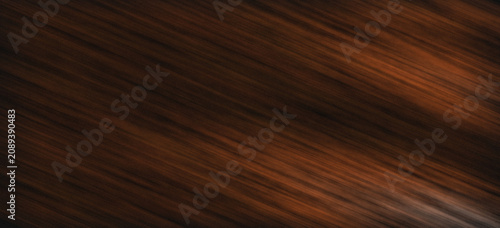 Quadro su tela Illustration of dark brown wood texture with a grain pattern with natural color