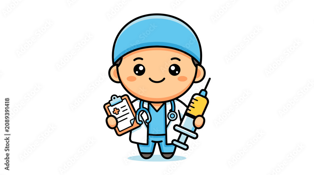 Fototapeta premium doctor with stethoscope