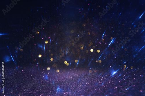 Abstract background of soft focus bokeh lights