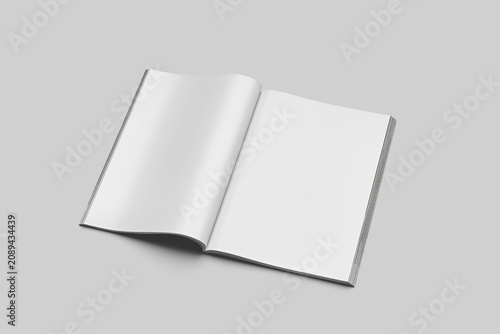 Realistic Magazine Mockup Blank