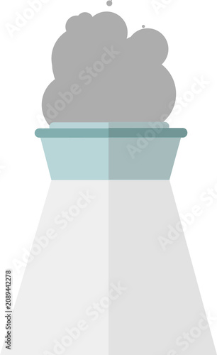Canvastavla Cooling tower emits vapor, representing energy production, industrial processes, potential environmental impact