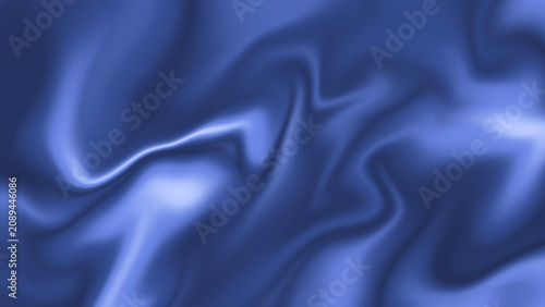 Abstract Blue Liquid Background with Flowing Organic Waves