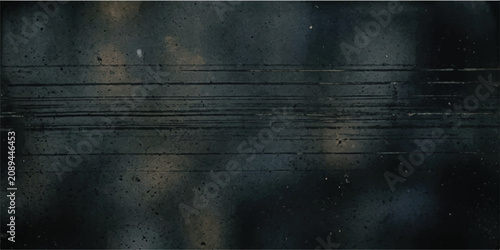 Obraz na płótnie Aged dark wooden surface texture with faint horizontal scratches background scra