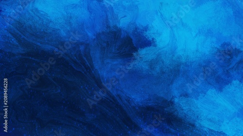 Abstract Blue Swirls and Textures