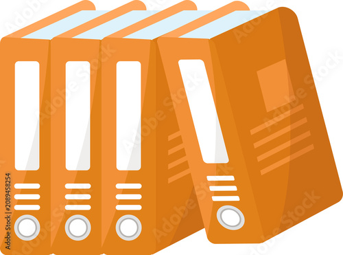 Orange ring binders stacked together represent organization, documentation, learning resources, schoolwork, or office filing systems.