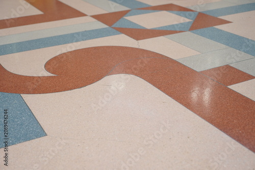 Polished stone cement floor background