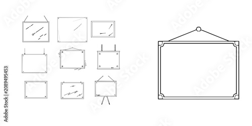 Fotografía Bulletin Board Spinning Minimal Stroke Office Communication Icon Outline
