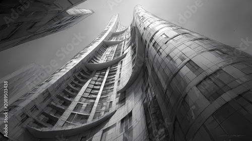 Elegant Charcoal Building Sketch Urban Building Study