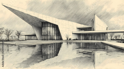 Crisp Pencil Architecture Study Classical Facade Detail