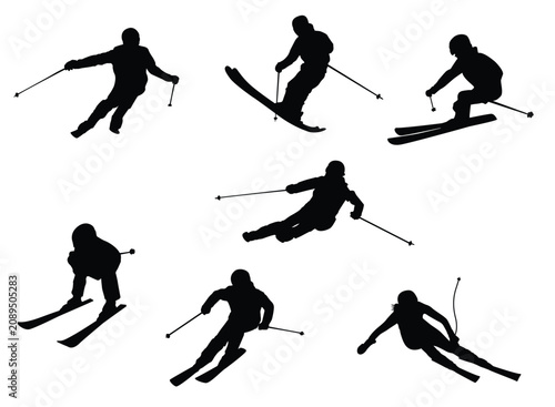 Tableau sur toile Ski