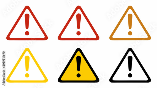 Set of Yellow Road Warning Signs with Traffic Hazard Symbols Arrows and Safety Icons Vector Illustration Isolated on White