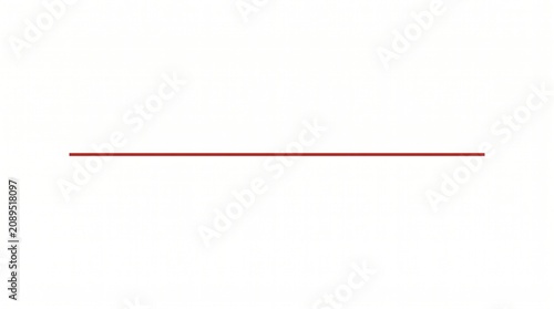 Red Horizontal Line on White Background for Branding and Digital Interfaces
