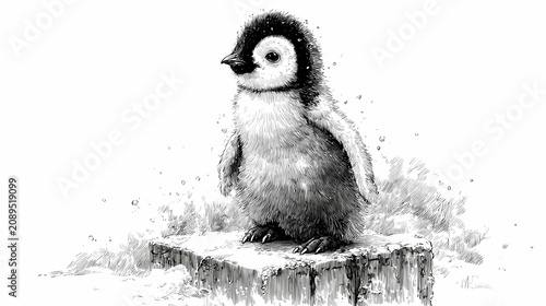 Intricate Wildlife Pencil Drawing Graphite Shading Art