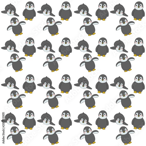 Fotografie Penguin cute pattern