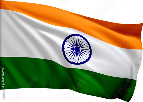 India Flag PNG with Transparent Background, Waving National Flag of India, India Country Symbol for Travel, Geography, Culture and International Design