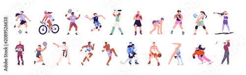 Photography Different athletes set