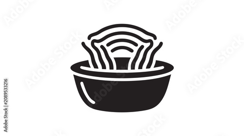 Photos Cooking Pot with Lid Vector Illustration Icon for Food Soup Meal Restaurant Kitc