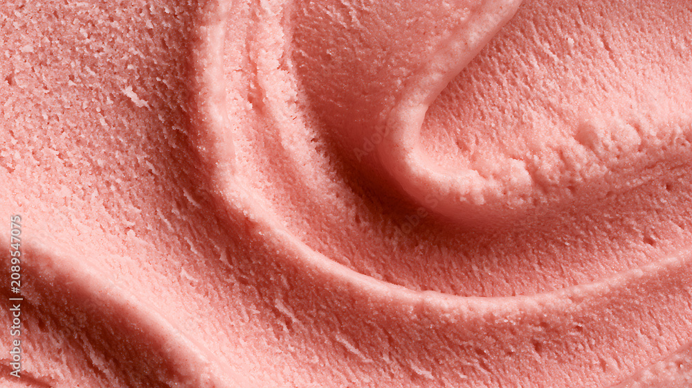 Fototapeta premium Abstract Close-up of Pink Textured Surface, a Vibrant Background Detail with Soft Light and Delicate Swirls, Ideal for Confectionery