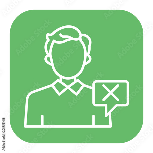 Tableau sur toile Disrespect Icon