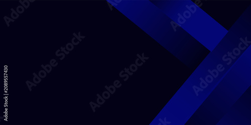 Vászonkép An abstract background using black and dark blue tones creates a sense of depth and movement in the image