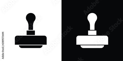 Cuadro en lienzo Stamp icon outline symbols series. EPS10