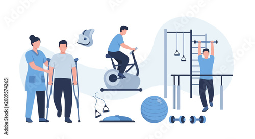 Illustrated Rehabilitation and Physical Therapy Exercises for Recovery and Wellness
