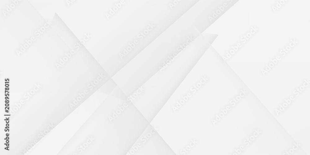 Obraz premium Abstract white Geometric banner design background.