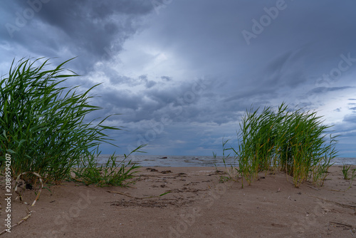 sand dunes and clouds