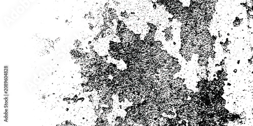 Cuadro en lienzo Black and white Dust overlay distress grungy effect paint, dirt overlay or screen effect white dust and scratches on a black background