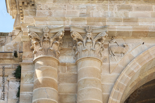 Tableau sur toile Architectural details of The Cathedral of Zamora, Castile and Leon, Spain