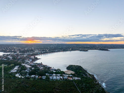 Photography Sydney Manly Beach Sunset, Australia