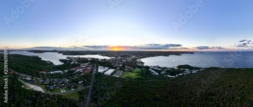 Photography Sydney Manly Beach Panorama Photo at Sunset
