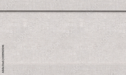 Quadro su tela White canvas linen fabric woven texture background
