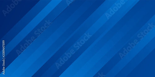 Tableau sur toile Abstract blue background with glowing geometric lines