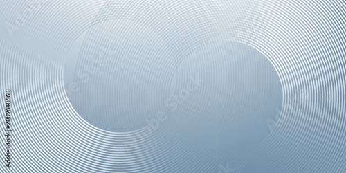 Abstract circle lines on gray background. Geometric stripe line art design for poster  brochure  cover  website  banner.