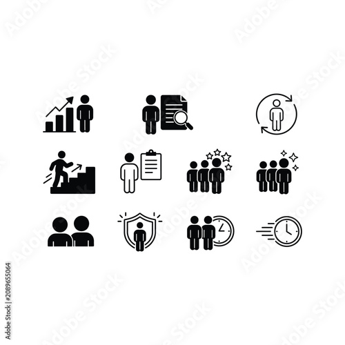 Business professionals engage in various activities and interactions.