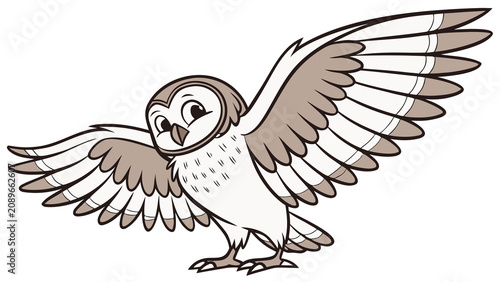 eagle owl cartoon