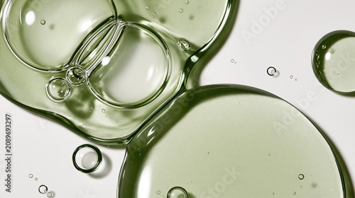 macro cosmetic serum gel texture swatch on clean neutral background