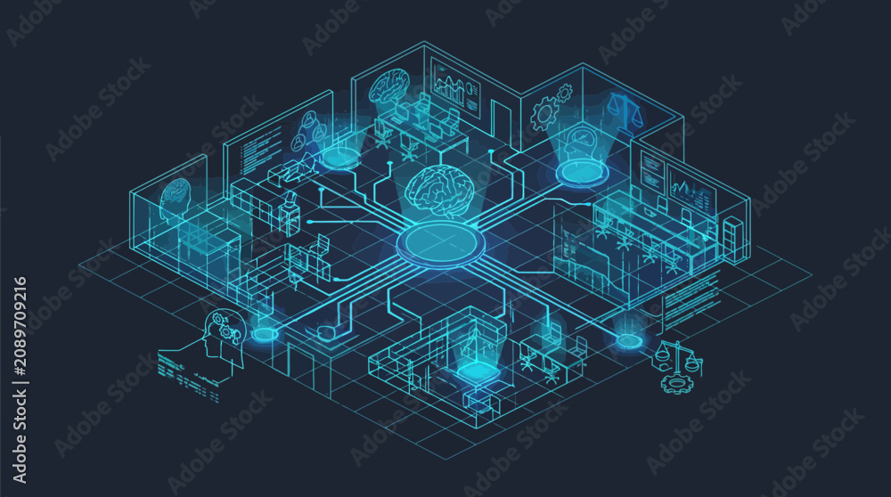 Fototapeta premium Smart Home Automation System