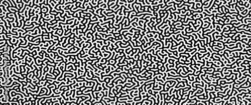 Canvastavla Turing reaction diffusion monochrome seamless pattern with chaotic motion